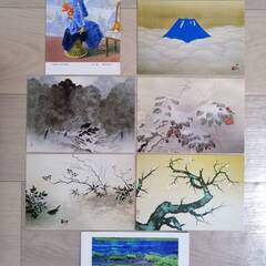 絵画のポストカード（國分　真佐子、横山　大観）（全７枚）