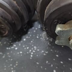 【無料】ダンベル15kg×2個ゴムプレート筋トレの画像