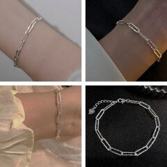 シルバーチェーンブレスレット（新品）の画像