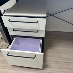 ニトリ デスクワゴンセットの画像