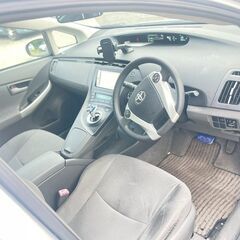 H.22(2010年トヨタ プリウス 1.8 Sグレード車検2年間80900km,TV,AUX,ナビ、ETCの画像