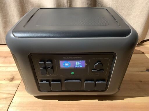 （お盆休み前のみ値下げ！）ALLPOWERS R2500 ポータブル電源 2500W/2016Wh大容量バッテリー 3500+回サイクルリン酸鉄リチウム蓄電池 1時間フル充電 次世代パススルーUPS