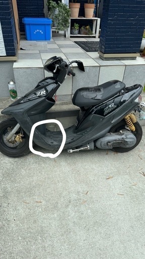 YAMAHA 3yk スーパージョグZR 事故車 実働です 原付 50cc 部品取り等にどうぞ