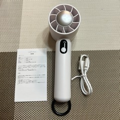 新品　手持ちハンディファン　ホワイトの画像