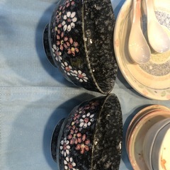 花柄　食器セットの画像