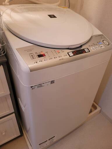 SHARP（シャープ） [縦型洗濯乾燥機 (洗濯8.0kg/乾燥4.5kg)]  ホワイト系