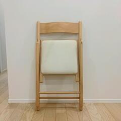 木製チェア　折りたたみ椅子の画像