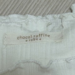 chocol raffine robeレディース　Tシャツ　ホワイトの画像