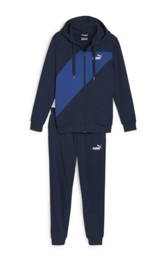 メンズ プーマ パワー フーデッド トラックスーツ 上下セット