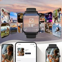 スマートウォッチ smart watch Line/Twitter/Eメール/着信＆メッセージ通知 の画像