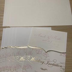 結婚式　手作り用招待状・席札の画像