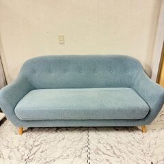  18921  NITORI 2.5人掛け布張りソファ　   ◆...