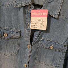 【新品タグ付】マタニティ　Lサイズ　　シャツワンピ　チュニック　ワンピース　デニム　綿100%の画像