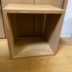 棚　ディスプレイ　正方形　ナチュラルウッド　