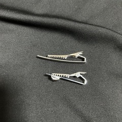 ネクタイピン　２個セット　メンズ　シルバー　昭和レトロの画像