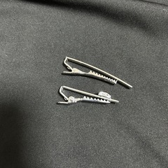 ネクタイピン　２個セット　メンズ　シルバー　昭和レトロの画像