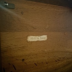 ポーランド製 ダイニングテーブル セット 伸長式 木製 チェア アンティークの画像