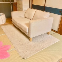 お譲りします IKEA2人用ソファ グンナレドベージュ 布地