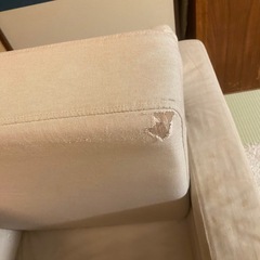 お譲りします IKEA2人用ソファ グンナレドベージュ 布地の画像