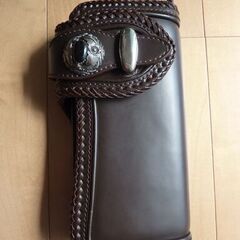 デイズアート　2つ折り長財布 ライダース ダブルベルトレザーウォレット
