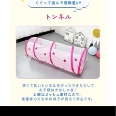 【お受け渡し確定】キッズテント トンネルの画像