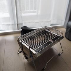 値下げしました　キャンプ用品　卓上BBQ　ユニセラTG-Ⅲロングの画像