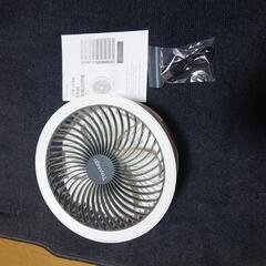USB充電式首振り卓上扇風機 角度調整機の画像