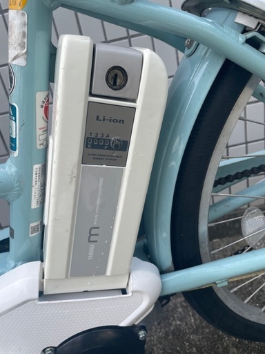 ★商談中　新基準 ブリヂストン デリーシェ　6.6Ah リチウム 電動自転車 中古 水色