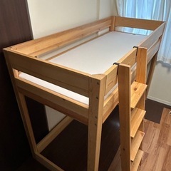 ★無料★無印の子供用のロフトベッド