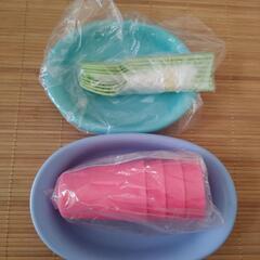 他一緒に買い上げの方、プラ食器未使用100円で。