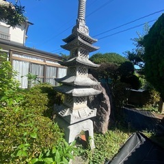 五重の塔 灯籠 燈篭 日本庭園 オブジェ