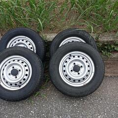 値引きしました。。軽トラタイヤ鉄チン4本セット