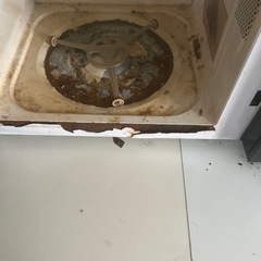 電子レンジ　中錆有り　稼動中の画像