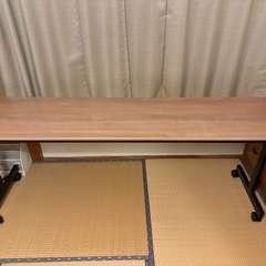 会議テーブル スタッキング 幅1800×奥行450mm ナチュラル×ブラック OC-MTS1845-NABKの画像