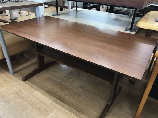 ★ジモティ割あり★ 良品計画 ダイニングテーブル ブラウン H61×W130×D65 クリーニング済み KJ5739