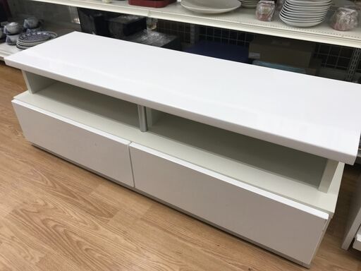 ★ジモティ割あり★  TV台 ホワイト H41×W120×D41 クリーニング済み KJ5740
