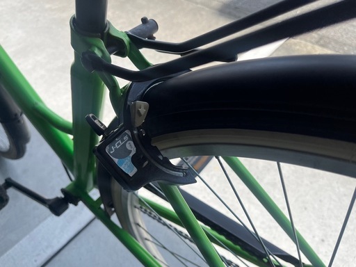 【完売御礼】【大人用】整備済 サイモト 27型ギアなし ダカラットモダ 中古自転車 シティ軽快車 緑色 <自転車のオオムラ 静岡店>