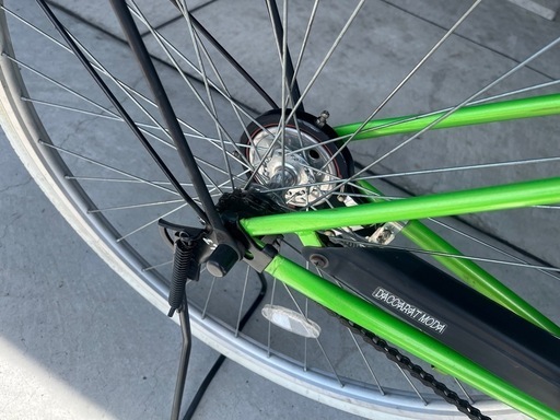 【完売御礼】【大人用】整備済 サイモト 27型ギアなし ダカラットモダ 中古自転車 シティ軽快車 緑色 <自転車のオオムラ 静岡店>