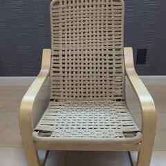 イケア ロッキングチェアー 子供用③ ペーパーコード編み！