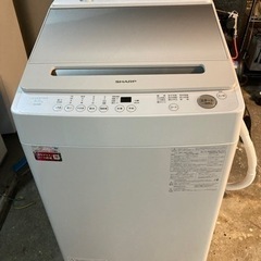 SHARP 洗濯機　2024年式　ES-GV8H　動作確認済みの画像