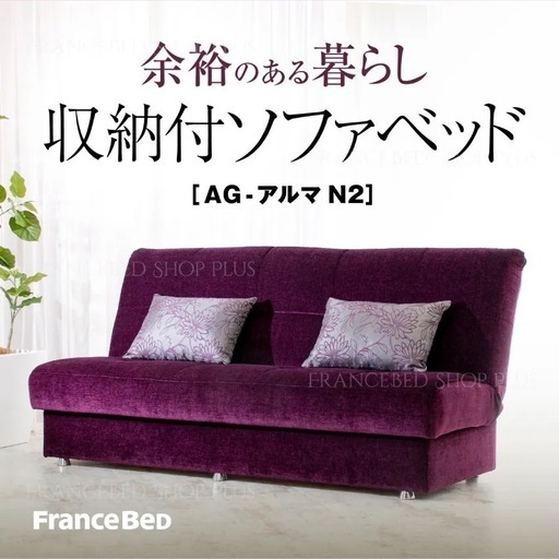 定価12.6万円】ソファーベッド セール中 AGアルマN2 フランスベッドn