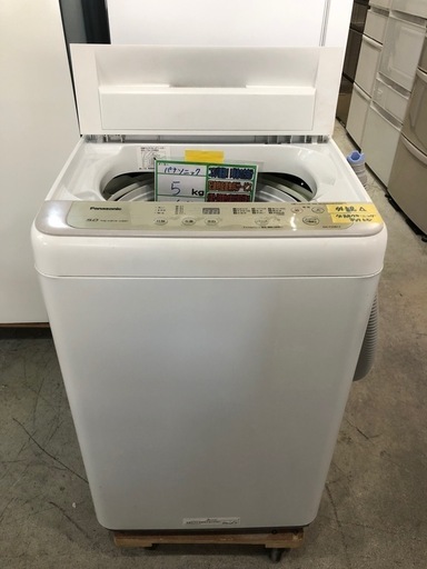 配送可【パナソニック】5K洗濯機★2020年製　分解クリーニング済/6ヶ月保証付　管理番号12607