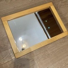 中古品 鏡 ミラー 無印良品 良品計画 スタンドミラー 壁掛け 