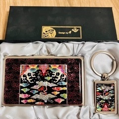 新品未使用　韓国螺鈿　螺鈿漆器　ナジョンチルギ　名刺ケース　キー...