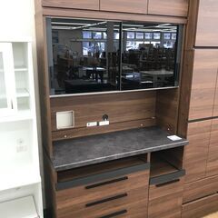 ★ジモティ割あり★ パモウナ レンジボード ブラウン H229×W120×D50 クリーニング済み KJ5747