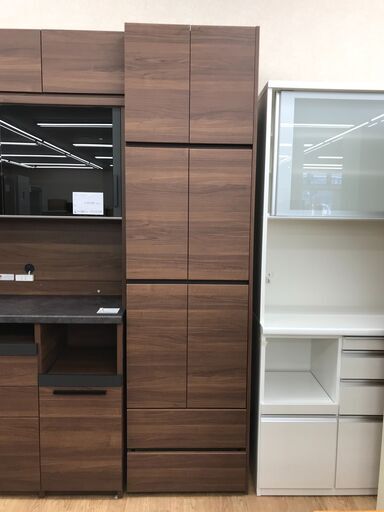 ★ジモティ割あり★ パモウナ キッチンキャビネット ブラウン H228×W62×D45 クリーニング済み KJ5748