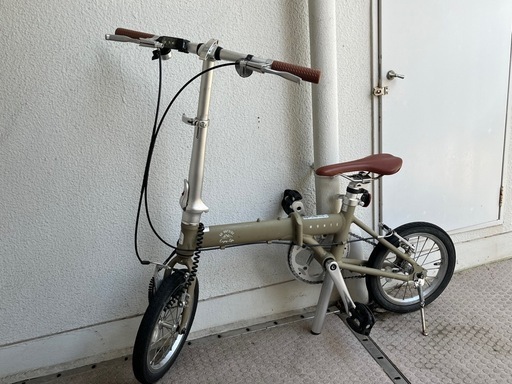 キャプテンスタッグ(CAPTAIN STAG) リライト 14インチ 折りたたみ自転車 アルミフレーム 超軽量 [重量約8.2kg / 前後V型ブレーキ] 標準装備 AL-FDB141