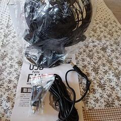 USBプッチファン ブラック 扇風機 サーキュレーターの画像