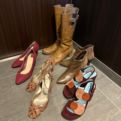 24.5 25cm 靴5点まとめ売り　サンダル　パンプス　ブーツ...