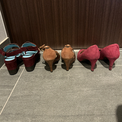 24.5 25cm 靴5点まとめ売り　サンダル　パンプス　ブーツ　レインブーツ　11万円相当の画像